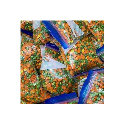 Veggies mix ( carrot, spring onions, runner beans, sweet corn, red kidney beans, and green beans)